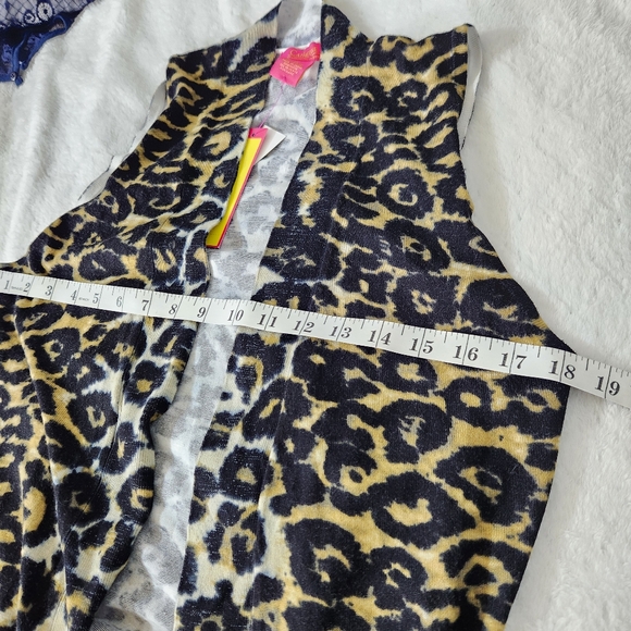 Catherine Malandrino Leopard Print Duster Vest, NEW W Tags, Small, Deep Pockets - Picture 8 of 14